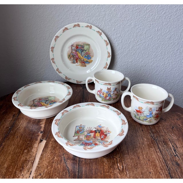 Royal Doulton Bunnykins Children's Dishes Fine bone china Made in England Includes: 1 Plate - 8” diameter and 0.5” height...