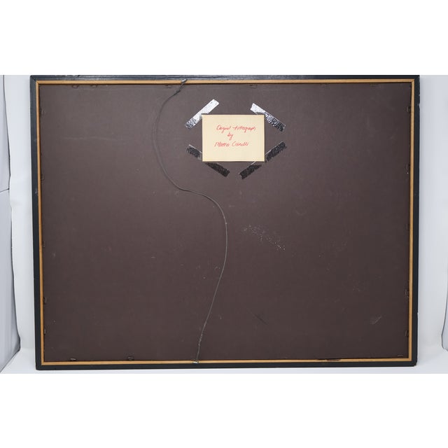 Late 20th Century Martha Cianelli Signed Modernist Abstract Lithograph in Black & Gold Frame For Sale - Image 4 of 15