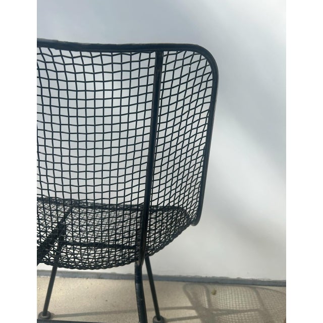 Black 1950s Attributed to Russell Woodard Sculptura Metal Dining Chairs, 8 Pieces For Sale - Image 8 of 12