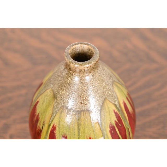 Modern Drip Glazed Ceramic Bud Vase For Sale In South Bend - Image 6 of 10