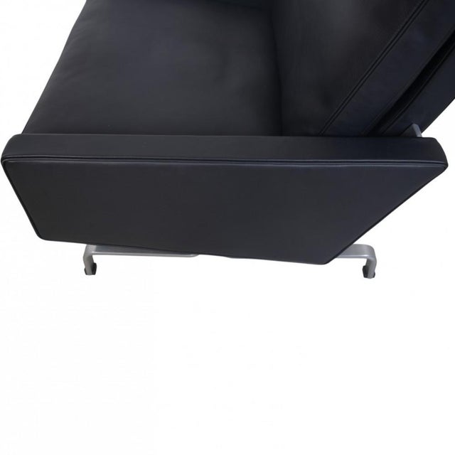 PK31/1 Chair in Black Aniline Leather by Poul Kjærholm, 1970s For Sale - Image 13 of 18