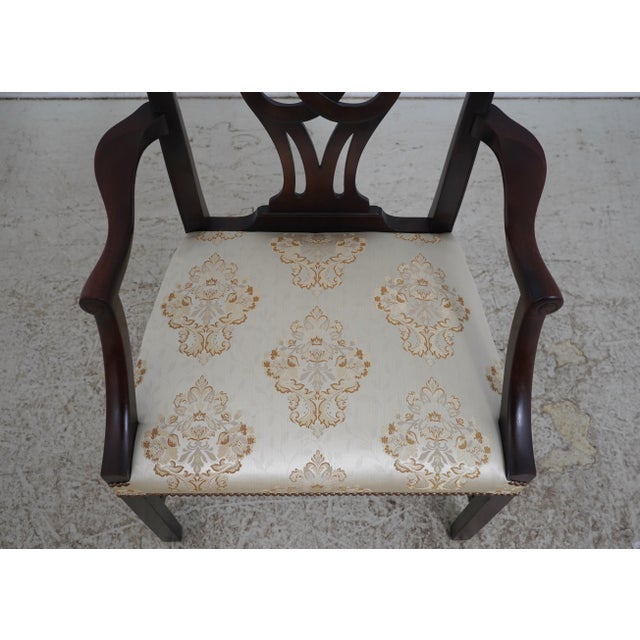 Set of 8 Baker Chippendale Mahogany Dining Room Chairs For Sale In Philadelphia - Image 6 of 18