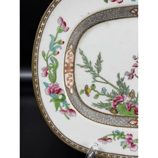 Antique English Porcelain Serving Platter from Befos, 1800s For Sale - Image 3 of 10