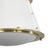 Regina Andrew French Maid Flush Mount, White and Natural Brass For Sale - Image 4 of 7