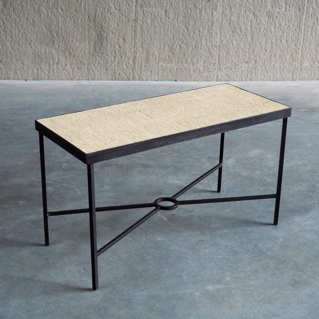 Minimalist Metal Side Tables with Plaster-Fiber Tops, 1960s, Set of 2 For Sale - Image 18 of 18