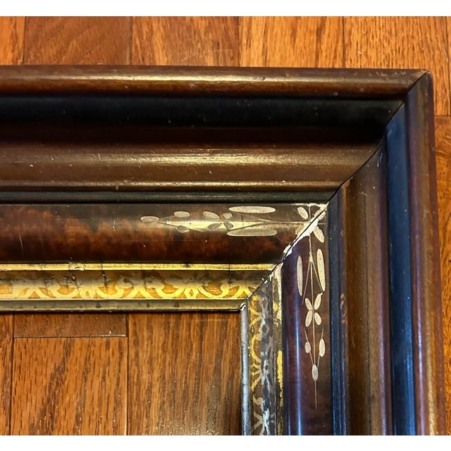 Antique Victorian Ornate Walnut Shadow Box Frame for Picture 10 X 12” For Sale In Philadelphia - Image 6 of 8