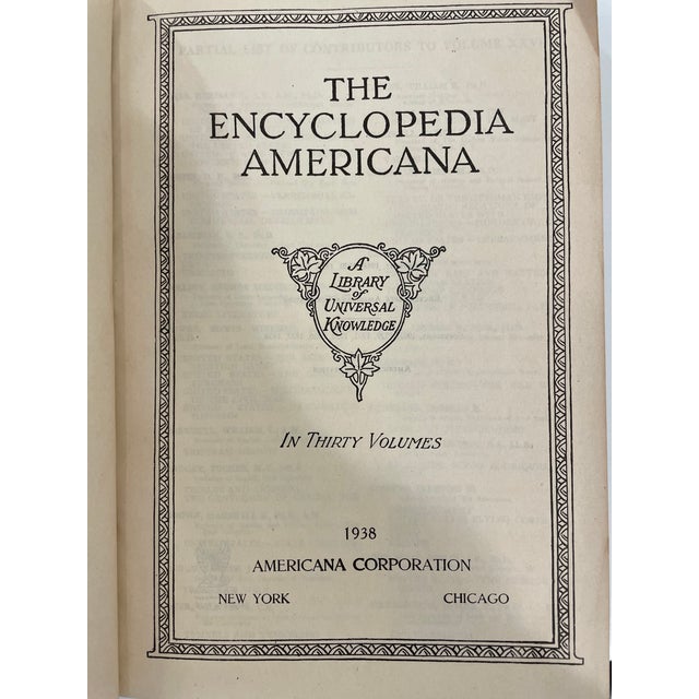 Encyclopedia Set: Vintage 1938 Encyclopedia Americana in Burgundy Wine Red - 17 Volumes For Sale In Philadelphia - Image 6 of 10
