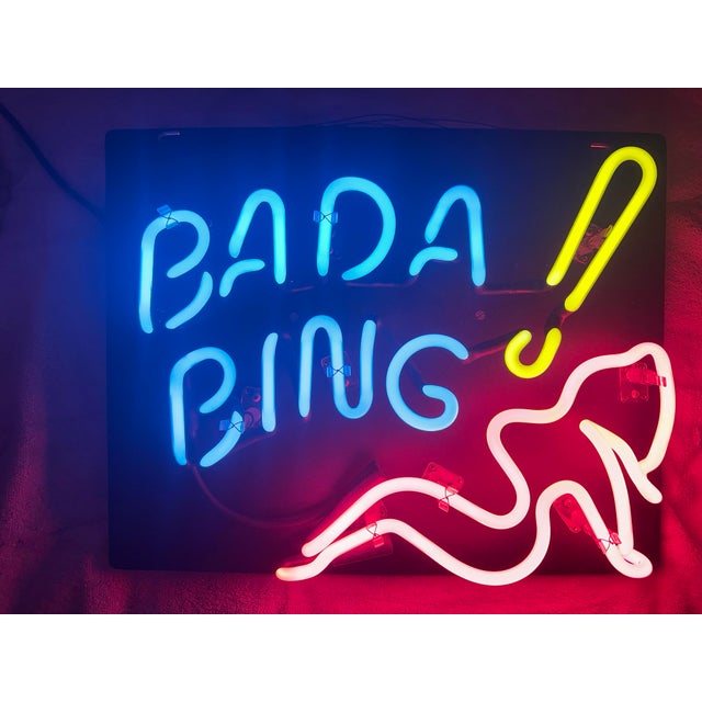 2000 - 2009 Authentic Fallon Neon "Bada Bing" Glass Gas-Discharge Sign – The Sopranos Memorabilia For Sale - Image 5 of 12