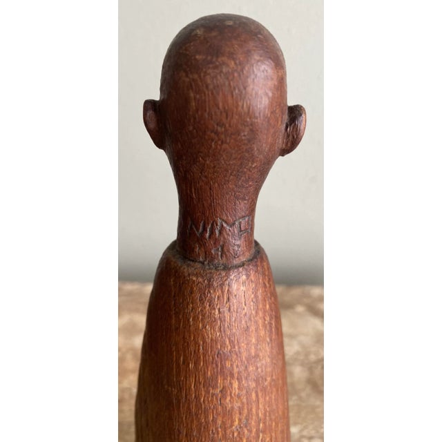 Vintage Modernist Wood Sculpture by Nimo Mocharnuik For Sale - Image 4 of 5
