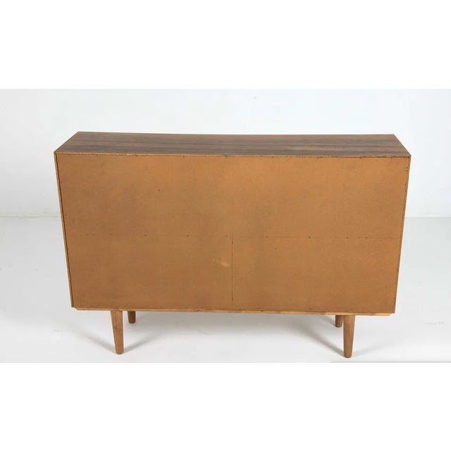 Mid Century Modern Bookcase | Danish Bookshelf Tapered Legs, C. 1960’s - Only One Available For Sale - Image 15 of 15