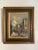 Vintage 1960’s Paris street scene oil painting on canvas in vintage wood frame. Signed to the lower right corner. Great...