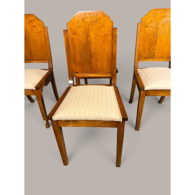 Art Deco Dining Room Chairs, 1930, Set of 4 For Sale - Image 11 of 12