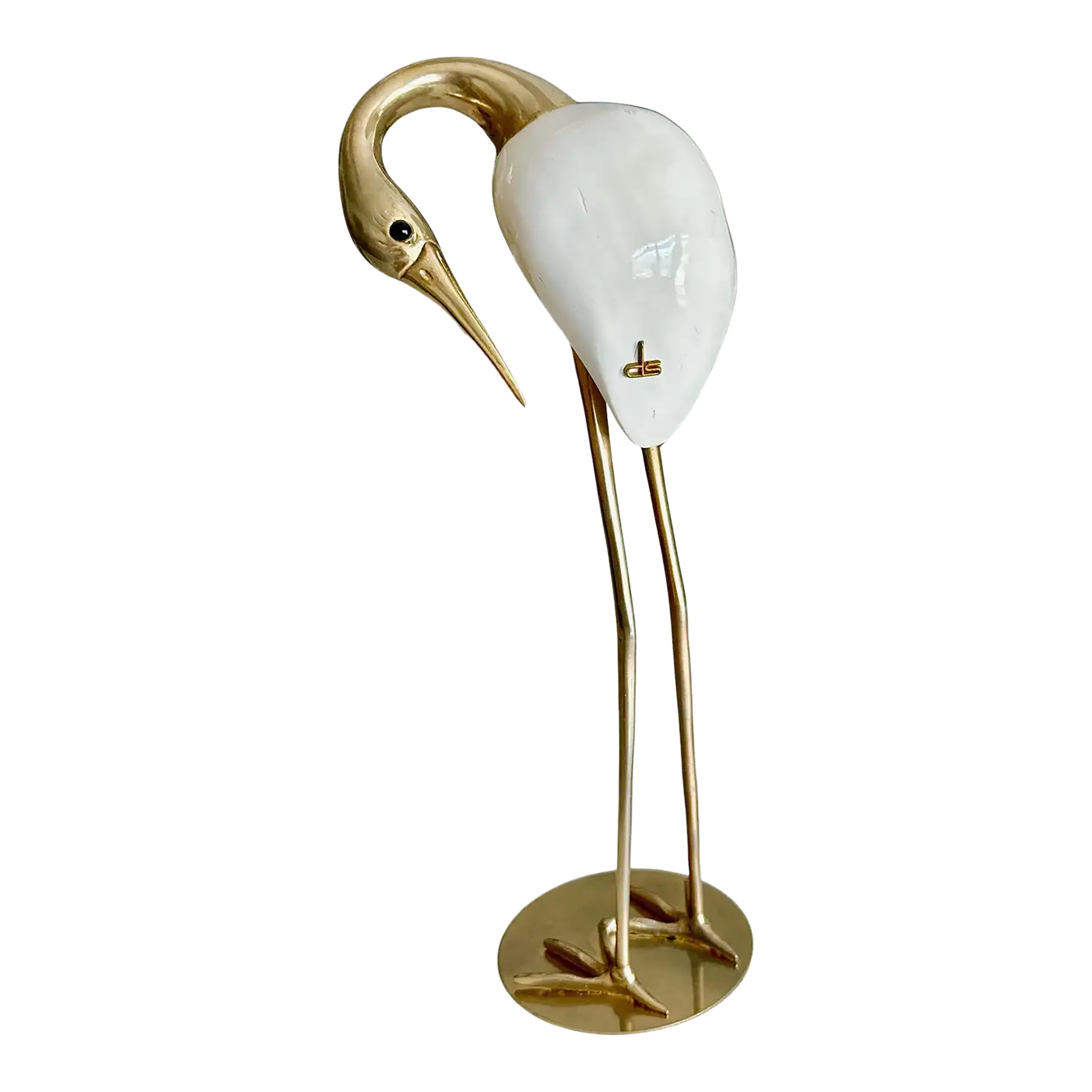 Italian De Stijl Firenze Mid-Century Crane Figural Sculpture