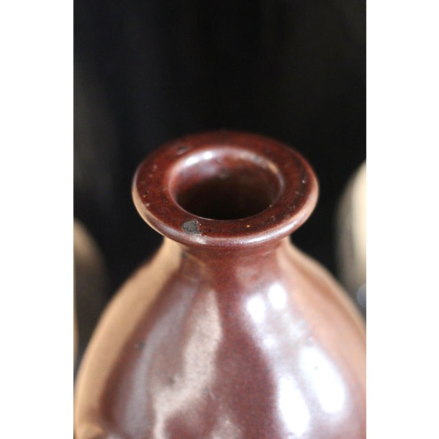 Ceramic 1970s Brown Pottery Nude Bust Vase For Sale - Image 7 of 9