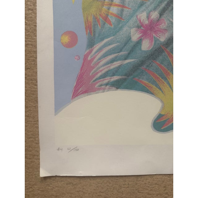 Peter Max Barbara Cesery Signed Lithograph of Lady Liberty For Sale - Image 4 of 4