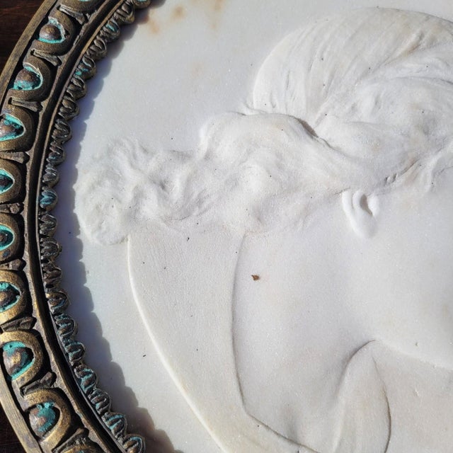 Carved Profiles, Early 19th Century, Marble, Set of 2 For Sale - Image 5 of 18