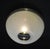 Vintage Italian flush mount or wall light with frosted donut shaped plexiglass shade / Made in Italy by iGuzzini, circa...
