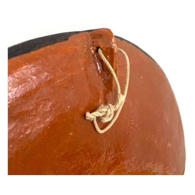 2 Tlaquepaque 'Petatillo Noche-Style' Handpainted Plates From Jalisco, Mexico - 12" & 14" Diam. For Sale - Image 10 of 11