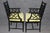 Ornamental & Decorative Materials Set of 4 Faux Bamboo Chinoiserie Hollywood Regency Style Dining -All Armchairs For Sale - Image 7 of 16