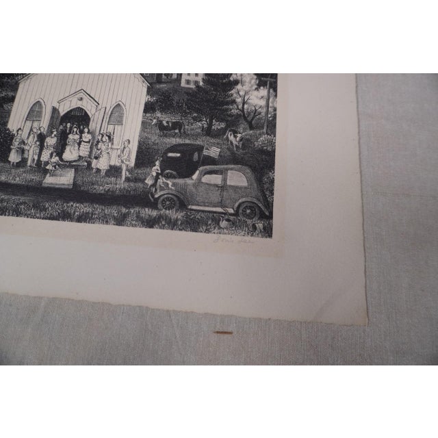 1940s Doris Lee (1904-1983) - Country Wedding - Etching 1943 For Sale - Image 5 of 6
