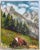 Wood "Cow in the Swiss Alps", Original Oil Painting, by Van Ness For Sale - Image 7 of 9
