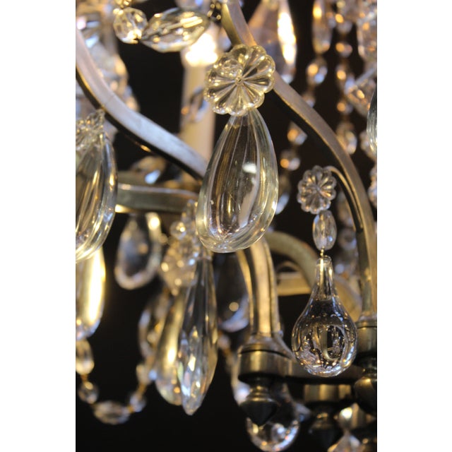 Antique Marie-Antoinette Style Chandelier in Crystal, 1890s For Sale - Image 10 of 15