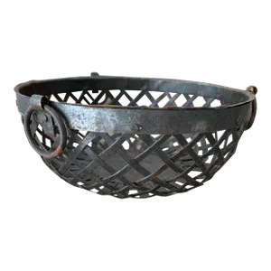 French Weaved Metal Basket