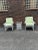 Metal Russell Woodard Mesh Steel Patio Table & 2 Chairs For Sale - Image 7 of 8