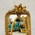 French French Style Golden Wall Mirror With Angels Details For Sale - Image 3 of 4