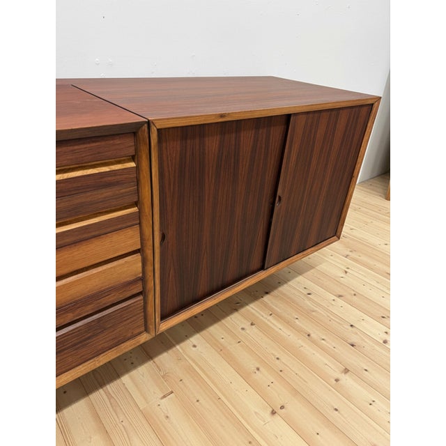 Floating Wall Mounted Rosewood Sideboard by Poul Cadovius for Cado, 1960s For Sale - Image 10 of 14