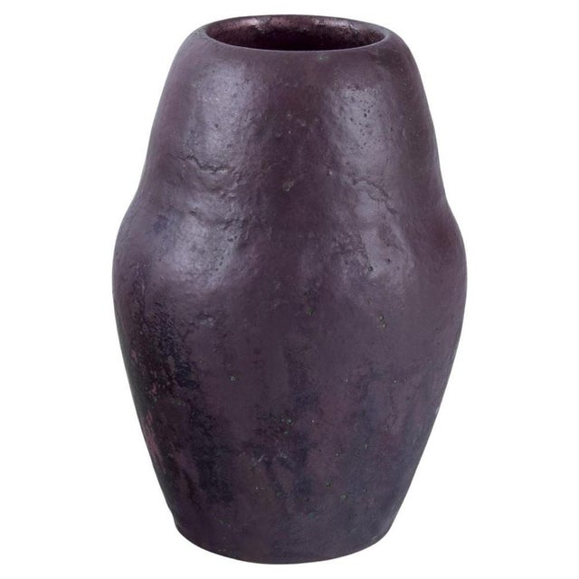 Ceramic Danish Matte Glazed Ceramic Vase by Søren Kongstrand, 1920s For Sale - Image 7 of 7