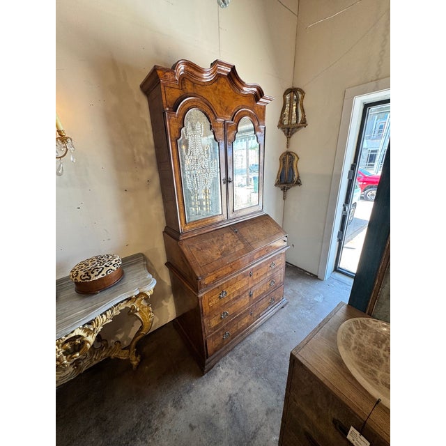 Brown 19th C. Italian Walnut Secretary For Sale - Image 8 of 8