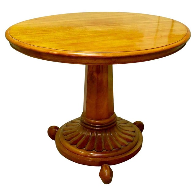 Tilt Top Centre Table in Cherrywood For Sale - Image 9 of 9