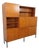 Vintage Modernist Bookcase and Secretary Storage Unit in Teak and Metal by Louis Paolozzi for Monopoly, 1960s For Sale