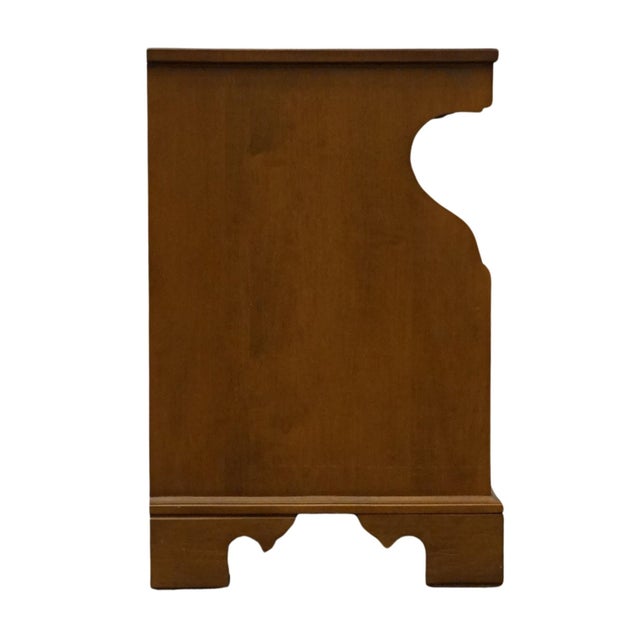 Brown Ethan Allen Heirloom Nutmeg Maple 27" Open Cabinet Accent End Table 10-9030 For Sale - Image 8 of 10
