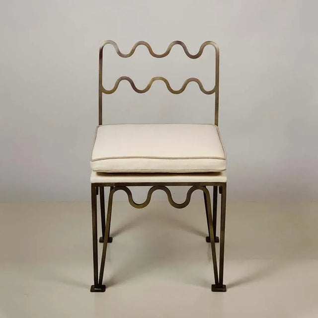 Not Yet Made - Made To Order 'Méandre' Side Chairs by Design Frères - a Pair For Sale - Image 5 of 8