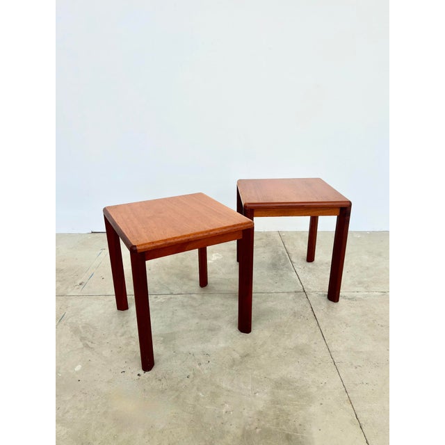 Wood Scandinavian Teak Side Table, 1970s For Sale - Image 7 of 18