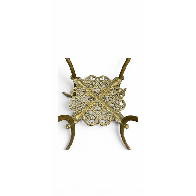 Mid-Century Modern Cast Metal Plant or Decorative Stand For Sale - Image 3 of 7