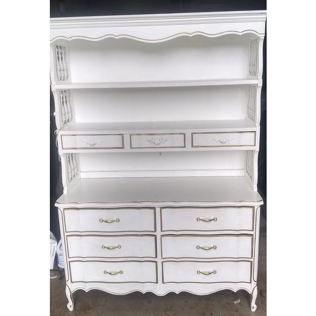 Dixie French Provincial Dresser With Hutch Chairish