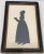 Antique Hand Cut Silhouette of a Young Woman Reading a Book 19th Century For Sale - Image 11 of 11