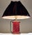 Vintage Italian Red Murano Glass Table Lamp with Fabric Shade, 1960s For Sale - Image 6 of 10