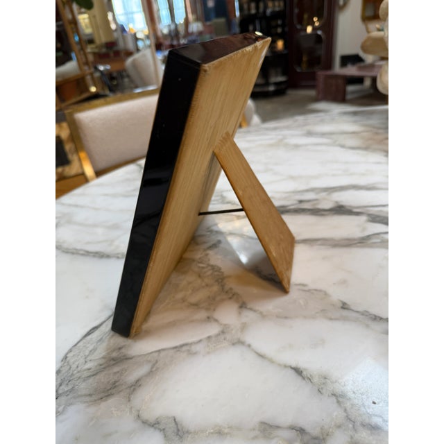 Modern 1970s Natural Horn Mosaic Inlay Square Photo Frame Medium For Sale - Image 3 of 6