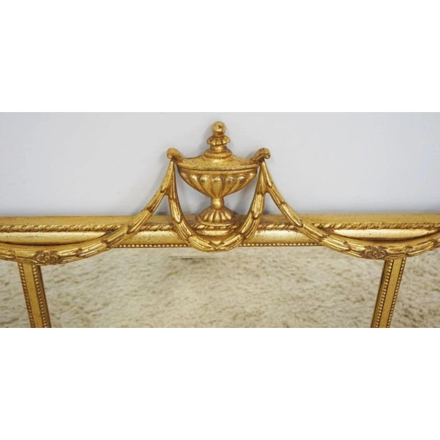 Store Item: ETHAN ALLEN Gold Guilt BEVEL EDGED TRIPLE HANGING MIRROR Mantel Mirror Description: Carved large decorative...