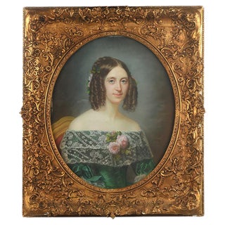 Henrietta Virginia, Dautel, 1848, Pastel For Sale