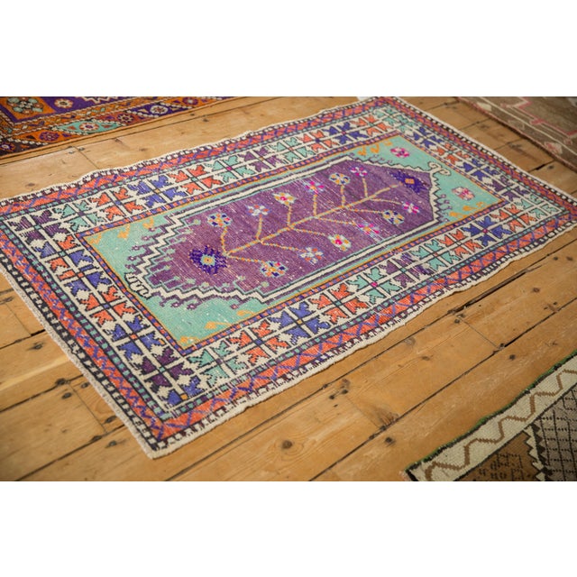 1960s Vintage Distressed Oushak Rug Runner - 2'8" x 4'11" For Sale - Image 5 of 9