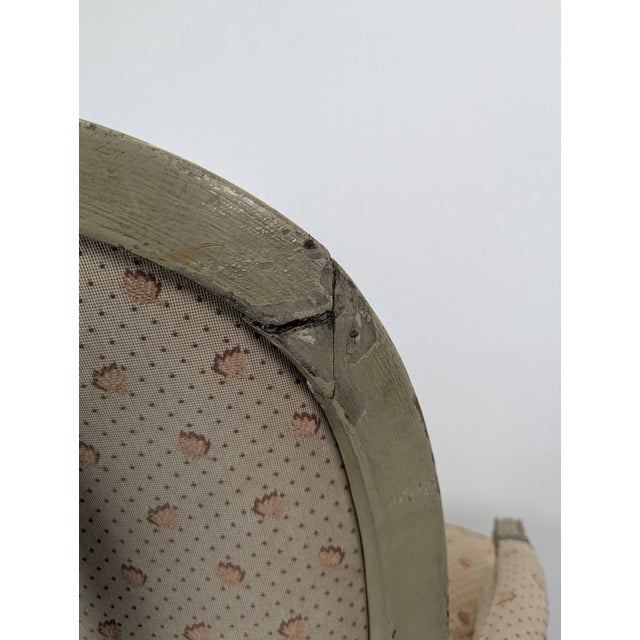 Louis XVI Upholstered Bergère Armchair For Sale - Image 6 of 8