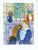 Modern 1940s Matisse 18 Blue Dress in Ochre Arm-Chair Framed For Sale - Image 3 of 3