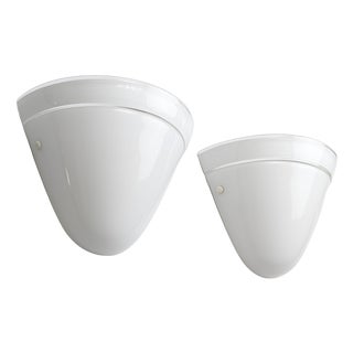 White Crystal Wall Lights from Murano Due, Italy, 1980s, Set of 2 For Sale