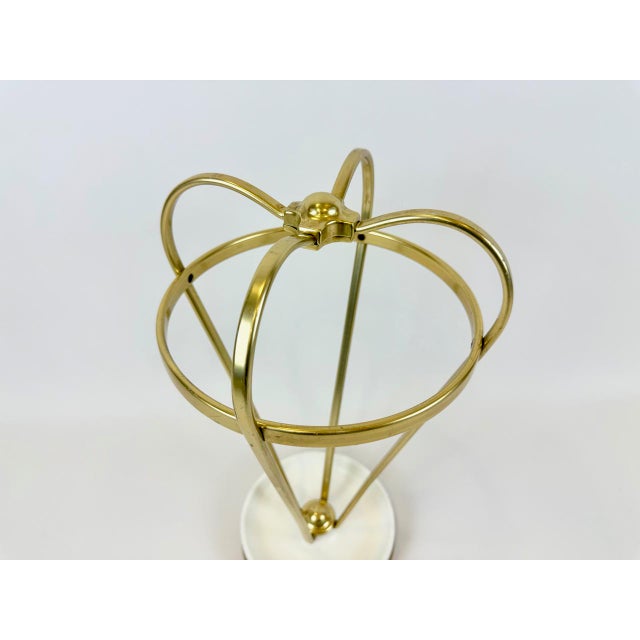 Mid-Century Modern Mid-Century Modern Austrian Aluminium and Brass Umbrella Stand, 1960s For Sale - Image 3 of 11