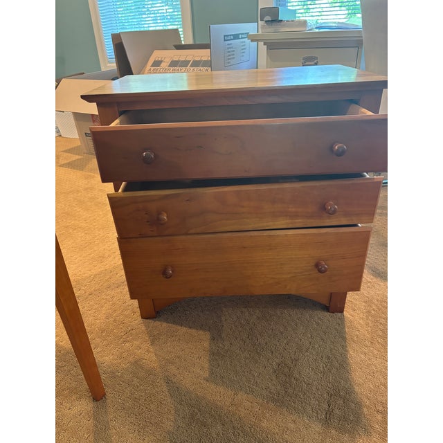 Vintage Harden Solid Cherry Three-Drawer Chest For Sale In Minneapolis - Image 6 of 6